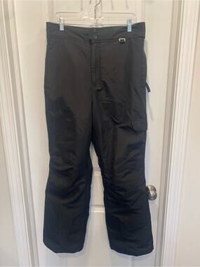 Slalom Black Snowboard Ski Pant Leg gaiters adjustable waist medium